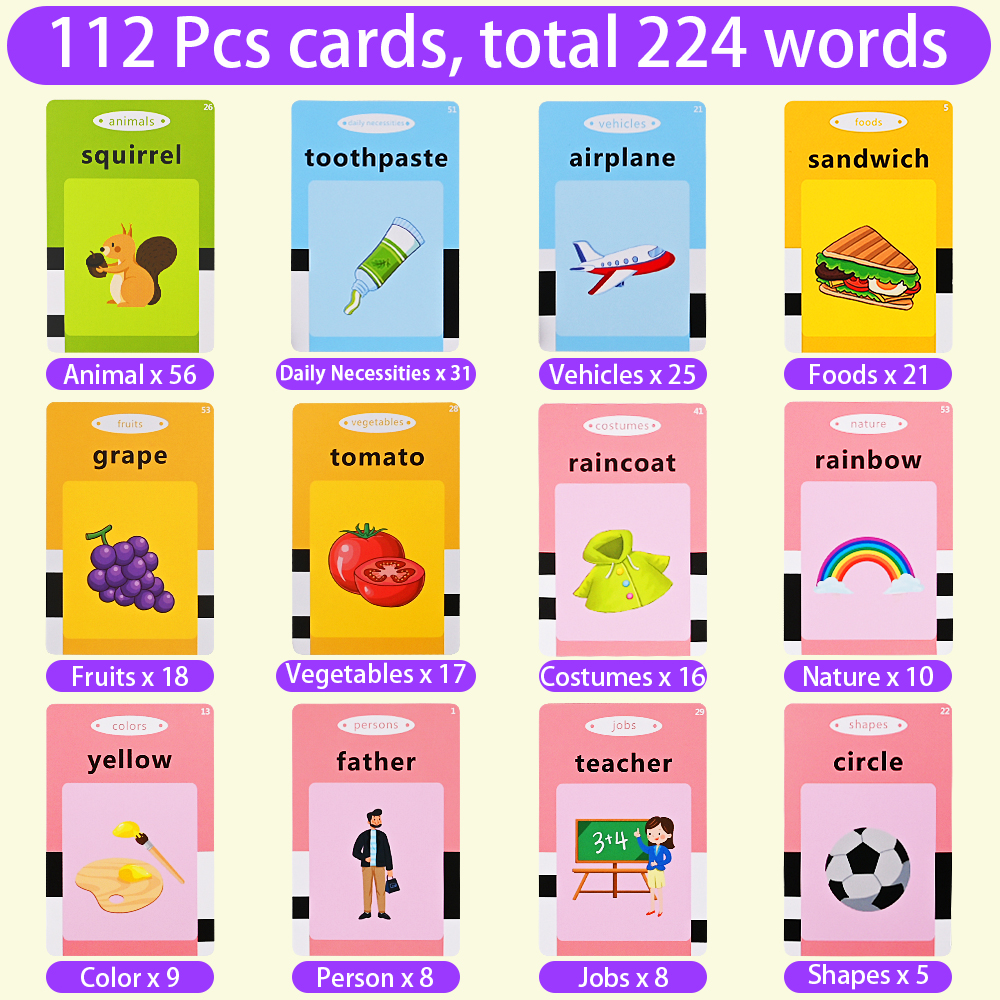 Childhood Early Intelligent Education Talking Flash Cards Toy